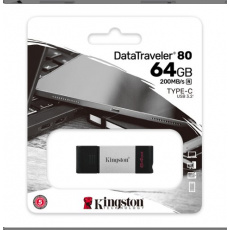 64 GB . USB-C 3.2 Gen 1 kľúč . Kingston DataTraveler 80 64 GB . USB-C 3.2 Gen 1 kľúč . Kingston DataTraveler 80
