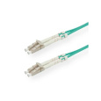 Optický Duplex kábel MM 50/125 OM3 LC-LC, 5m tyrkysový