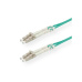 Optický Duplex kábel MM 50/125 OM3 LC-LC, 5m tyrkysový