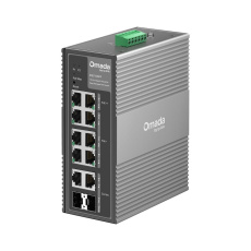 TP-LINK "Omada 10-Port Gigabit Industrial Easy Managed Switch with 6-Port PoE+ and 2-Port PoE++PORT: 2× Gigabit PoE++ P