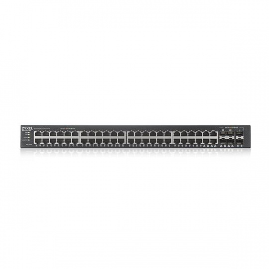 GS2220-50,EU region,48-port GbE L2 Switch with GbE Uplink (1 year NCC Pro pack license bundled)