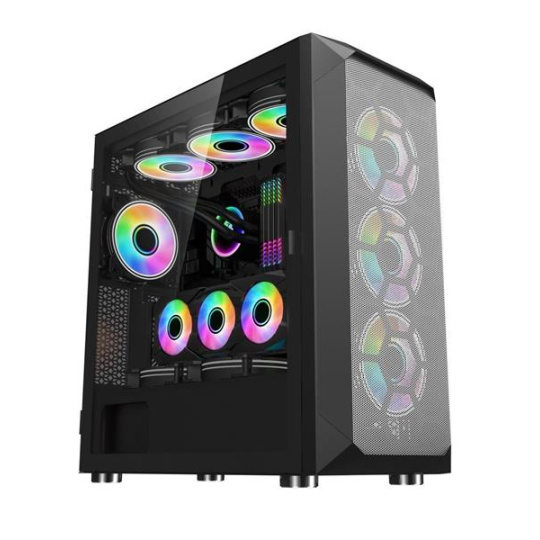 1stCOOL MiddleTower Wind Storm Black, AU, USB3.0