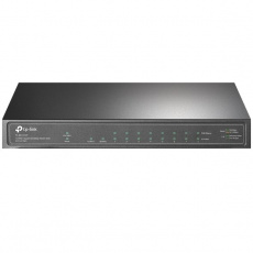 TP-LINK 10-Port Gigabit PoE+ Switch, 8 Gigabit PoE+ Ports, 1 Gigabit RJ45 Ports and 1 Gigabit SFP Slots, 802.3at/af, 63W