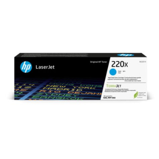 HP 220X Cyan Original LaserJet Toner  (~5,500 pages)