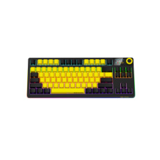Lorgar KBP70TKLW, Pro bezdrôtová mechanická herná klávesnica, 2.4 GHz/ BT 5.0, Displej, multim. tlač., US layout, žltá Lorgar KBP70TKLW, Pro bezdrôtová mechanická herná klávesnica, 2.4 GHz/ BT 5.0, Displej, multim. tlač., US layout, žltá