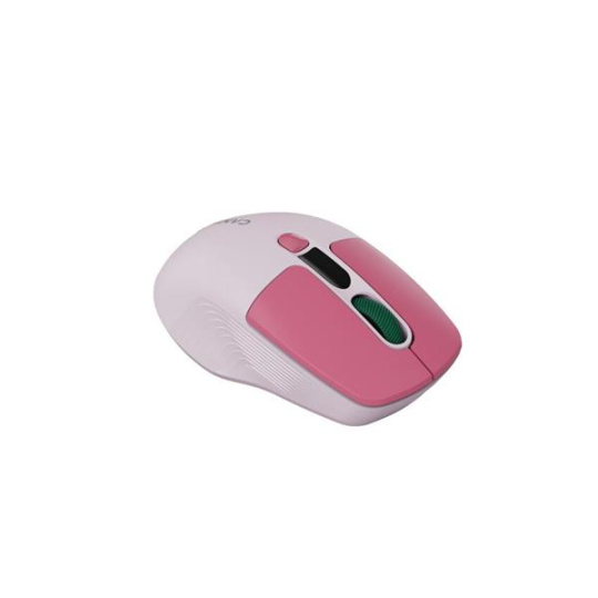 Canyon MW-26, 2v1 bezdrôtová optická myš Bluetooth / 2.4 GHz, tichá, 6 tlačidiel, 800/1200/1600/2400 DPI, ružová