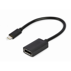 Gembird adaptér USB-C (M) na DisplayPort (F), 4K, 0.15m kábel, čierny Gembird adaptér USB-C (M) na DisplayPort (F), 4K, 0.15m kábel, čierny