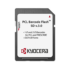 KYOCERA PCL Barcode Flash SD type d/e sd karta s barcode, ocr fonty