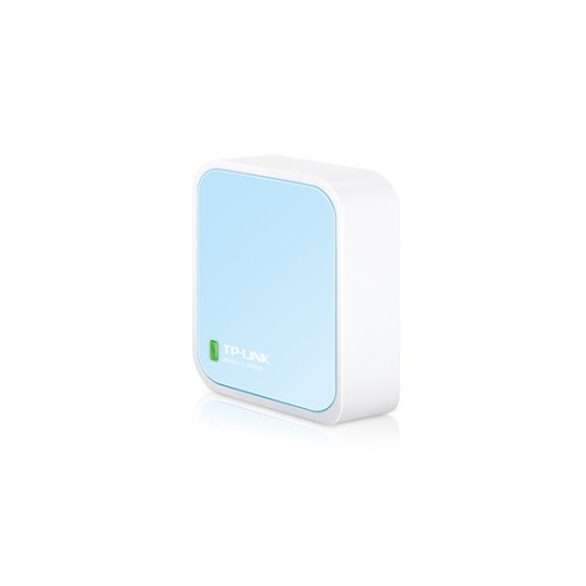 TP-LINK TL-WR802N N300 Nano Pocket Wi-Fi Router, 300Mbps at 2.4GHz, 2 internal antennas, 1 Ethernet Port