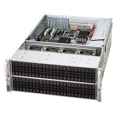 Supermicro® Chassis CSE-417E26-R1400LPB, 4U, Dual SAS-II Expander, Redundant PSU 1400W, Low Profile, Black