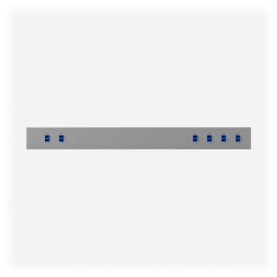 Ubiquiti - UniFi Rack-mountable 4-channel 1270 to 1330 nm CWDM mux demux designed to increase capacity of existing fiber
