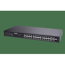 VIVOTEK 24xGE PoE(802.3af/at/bt, PoE budget 380W), 2xGbE RJ-45, 4xSFP 100M/1G slot, extend-mode až 250m(PoE@10Mbps), VLA VIVOTEK 24xGE PoE(802.3af/at/bt, PoE budget 380W), 2xGbE RJ-45, 4xSFP 100M/1G slot, extend-mode až 250m(PoE@10Mbps), VLA