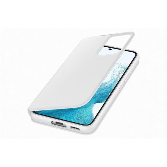 Samsung Flipové púzdro Clear View pre Samsung Galaxy S22+ White