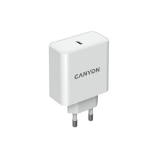 Canyon H-65, ultravýkonná vysokorýchlostná nabíjačka do steny 1xUSB-C, 65W GaN technológia, biela Canyon H-65, ultravýkonná vysokorýchlostná nabíjačka do steny 1xUSB-C, 65W GaN technológia, biela