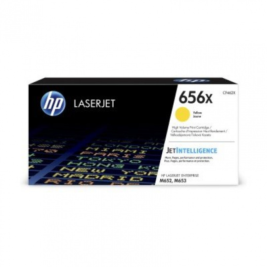 HP 656X High Yield Yellow Original LaserJet Toner Cartridge (CF462X)