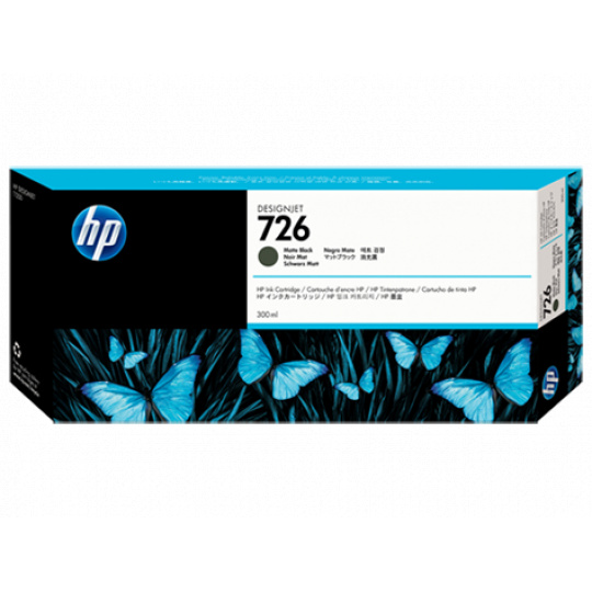 HP náplň č.726, matná čierna, 300 ml