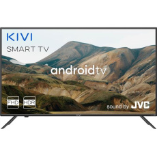 KIVI TV 40F750NB, 40" (102 cm), FHD LED TV, Google Android TV 9, HDR10, DVB-T2, DVB-C, WI-FI, Google Voice Search