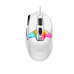 Lorgar MSP80, profi herná myš, 8 progr. tlač., senzor Pixart PAW3395, 26.000 DPI, režim podsv. RGB,  biela