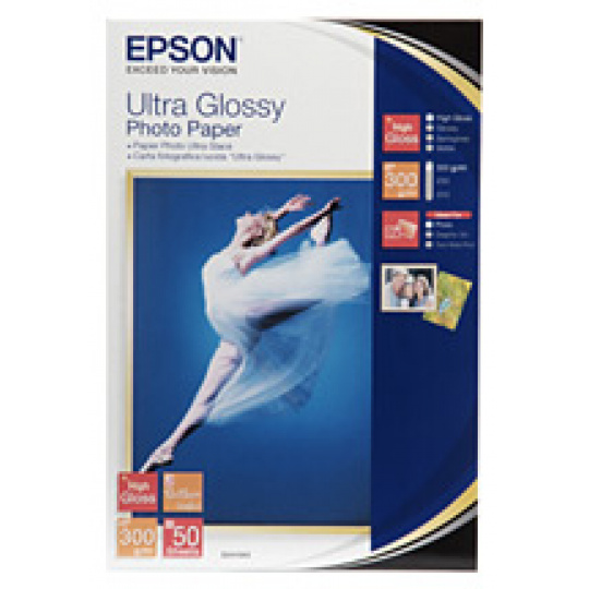 Epson papier Ultra Glossy Photo, 300g/m, 10x15, 50ks