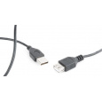 Gembird kábel USB 2.0 (AM - AF), predlžovací, 0.75 m, čierny