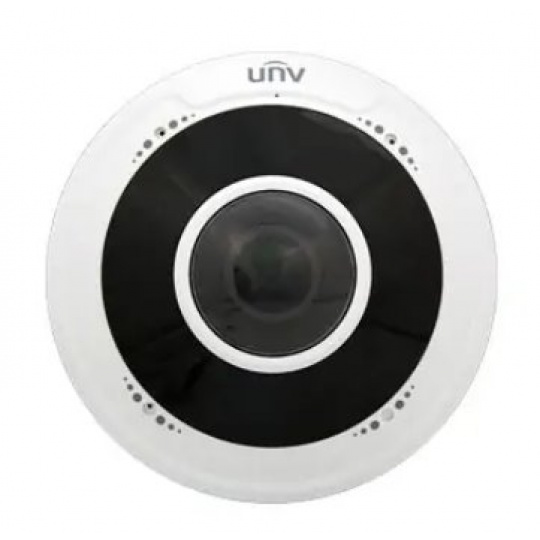 UNIVIEW IP kamera 2560x1944 (5Mpix), až 25 sn/s, H.265, obj. 1,4 mm (180°), PoE, DI/DO, 2x Mic. s dosahem 25m, Smart IR 10m, WDR 1
