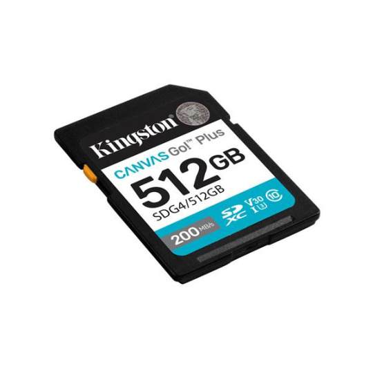 512GB SDXC Canvas Go Plus Gen4 200MB/s C10 UHS-I U3 V30