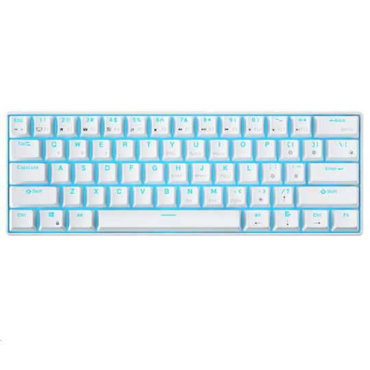 ROYAL KLUDGE RK61 White Gaming Keyboard Brown switch