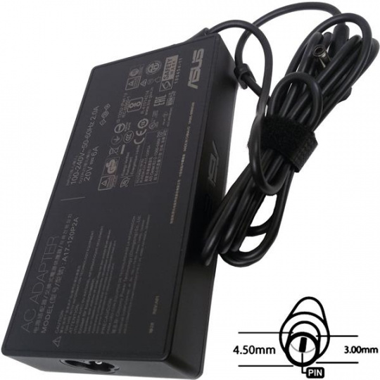 ASUS AC NAPÁJACÍ ADAPTÉR 120W 20V 3pin (4.5 mm) -neobsahuje PW CORD CEE