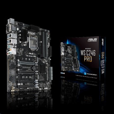 ASUS WS C246 PRO Workstation Board, Intel® LGA1151 ATX, 4 x PCIe 3.0 x16 slots, dual M.2, USB 3.1 Gen2 connectors ASUS WS C246 PRO Workstation Board, Intel® LGA1151 ATX, 4 x PCIe 3.0 x16 slots, dual M.2, USB 3.1 Gen2 connectors