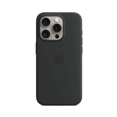 Apple iPhone 15 Pro Silicone Case with MagSafe - Black