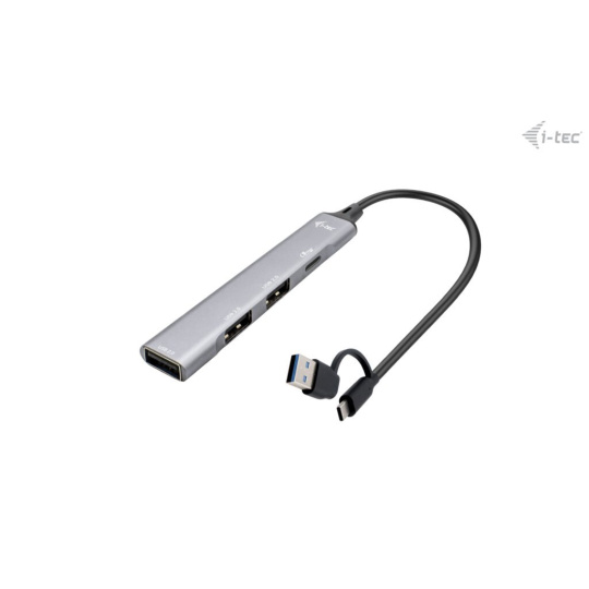  i-tec USB-A/USB-C Metal HUB 1x USB-C 3.1 + 3x USB 2.0