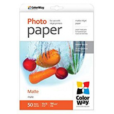 Photo paper ColorWay matte 190g/m2, 10x15, 50pc. (PM1900504R)