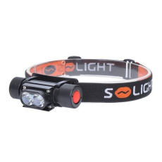 Solight LED čelové nabíjacie svietidlo, 650lm, Li-Ion