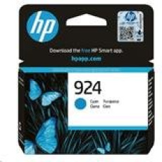 HP originál ink 4K0U3NE#CE1, HP 924, cyan, 400str. HP originál ink 4K0U3NE#CE1, HP 924, cyan, 400str.
