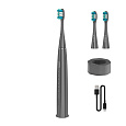 AENO sonická zubná kefka DB10G, farba šedá, 5 módov, 3 náhradné hlavice, batéria 1400 mAh, 48600 ot/min, 90 dní bez nab