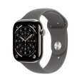 Apple Watch Series 11 GPS + Cellular 42mm Natural Titanium Case with Stone Grey Sport Band - M/L