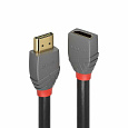 Lindy kábel HDMI M/F 2m, High Speed+Eth, 4K@60Hz, HDMI 2.0, 18G, G, čierny, Anthra Line, predlžovací