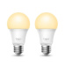 TP-LINK "Dimmable Smart Light Bulb, 2-PackSPEC: E27, 200–240 V, Brightness 806 lm, Max Operation Power 8.7 W, Color Tem