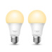 TP-LINK "Dimmable Smart Light Bulb, 2-PackSPEC: E27, 200–240 V, Brightness 806 lm, Max Operation Power 8.7 W, Color Tem