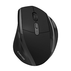 Canyon OnClick 17, ergonomická bezdrôtová optická myš, USB prijímač, 6 tlačidiel, 800/1200/1600 DPI, čierna Canyon OnClick 17, ergonomická bezdrôtová optická myš, USB prijímač, 6 tlačidiel, 800/1200/1600 DPI, čierna
