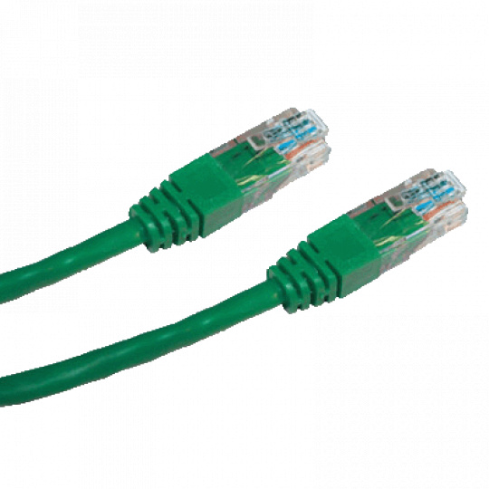 patch kábel Cat5E, UTP - 1m , zelený