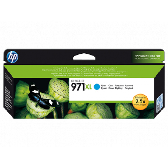Azúrová atramentová kazeta HP 971XL Officejet Azúrová atramentová kazeta HP 971XL Officejet