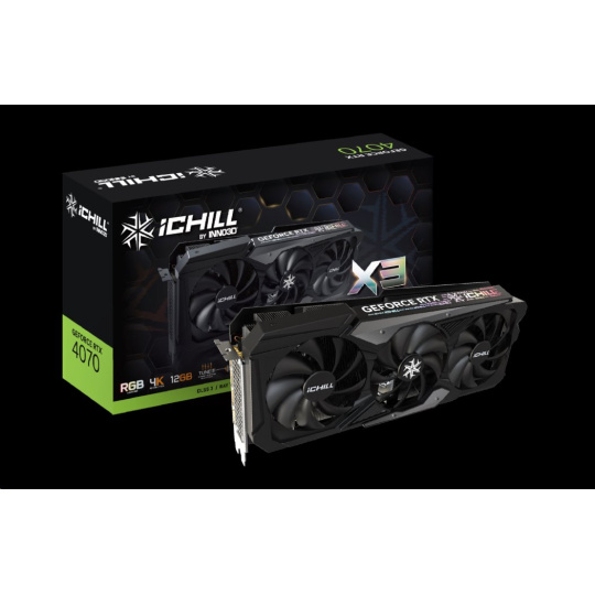 INNO3D GeForce RTX 4070 Ichill X3 12GB/192bit, GDDR6X, HDMI, 3xDP