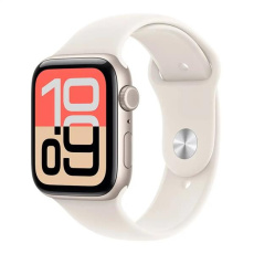 Apple Watch SE 3 GPS 44mm Starlight Aluminium Case with Starlight Sport Band - S/M