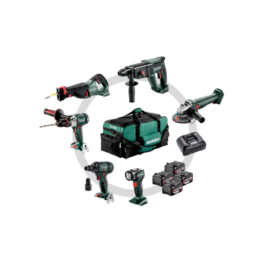 Metabo Combo Set Construction 6.1 (4x4,0Ah, ASC 55, tool bag)