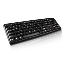 Canyon CNE-CKEY01-RU klávesnica, USB, 104 kláves, odolná proti poliatiu tekutinou, štíhla, čierna, RU, azbuka