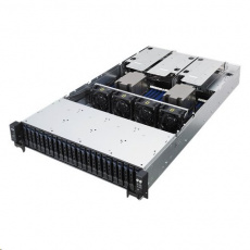 ASUS Serversystem RS720A-E9-RS24-E 1U server 2x SP3, Epyc 16x DDR4 ECC R, 24x SATA HS (2,5"), 800W (plat), 2x LAN, IPMI