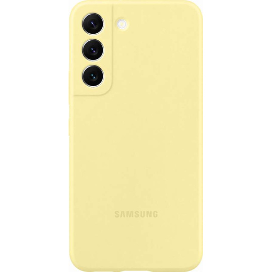 Samsung Silikonový zadný kryt pre Samsung Galaxy S22 yellow