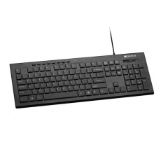 Canyon CNS-HKB2-RU klávesnica, USB, multimediálna, 105 klávesov, biele bočné podsvietenie, štíhla, čierna, RU Canyon CNS-HKB2-RU klávesnica, USB, multimediálna, 105 klávesov, biele bočné podsvietenie, štíhla, čierna, RU