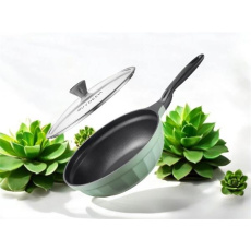 BUYDEEM Hliníková nepriľnavá panvica 30 cm, model CP102, farba útulná zelená